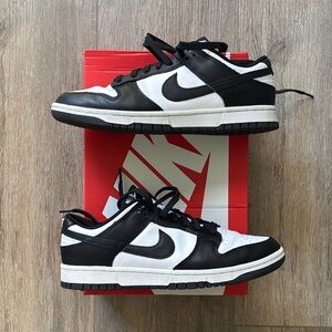 Nike Men's Black and White Low-Top Sneakers